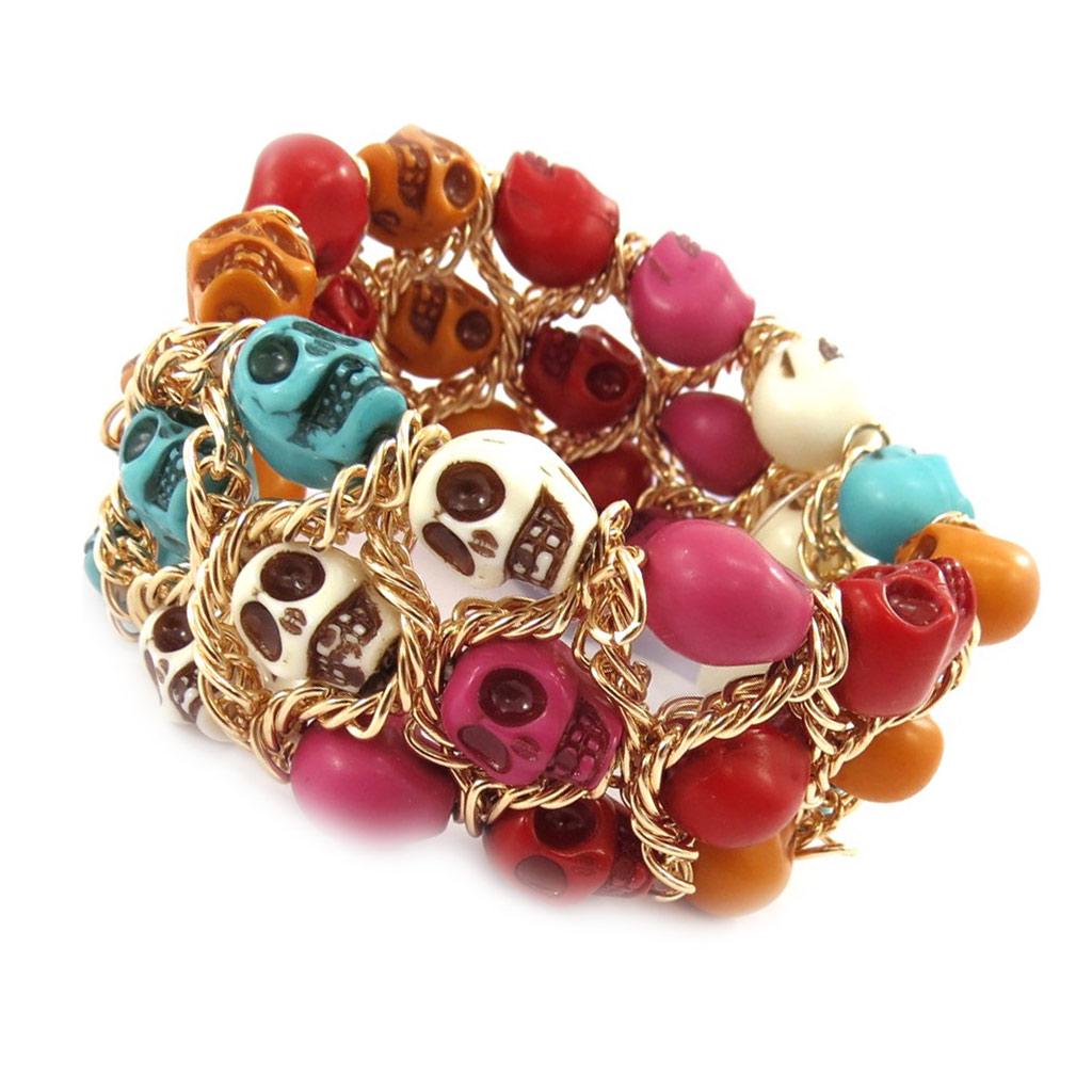 

Les Trésors De Lily [J8252] - Дизайнерский браслет Tête de Mort разноцветный