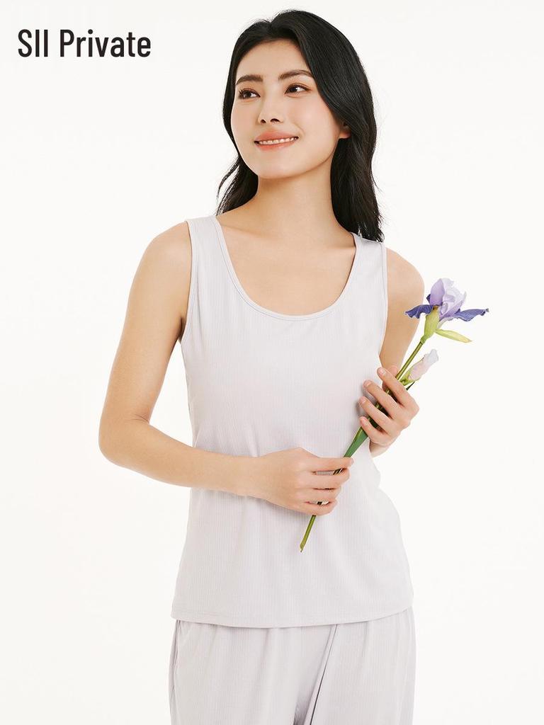 2026 Spring/Summer Women's Sleeveless Solid Color Slimming Vest Top Pullover Base Layer