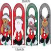 Christmas Door Hanger, Christmas Flag Wall Hanging Christmas Door Pendants Cute Pendants Holiday Doorknob Decor(4pcs)