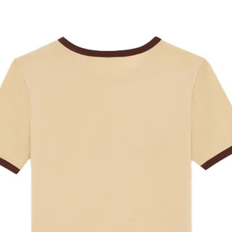 CELINE T Shirts Women's Butter Crew Neck Moderate Straight Fit 2X575114L-11MR