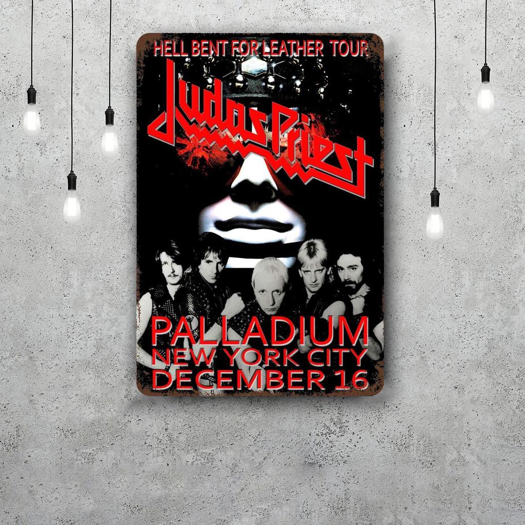 Judas priest Segnali in Latta Metallici Vintage Poster Decorazioni Placca Metallica Retro Decorazione Artistica da Parete per Garage Bar