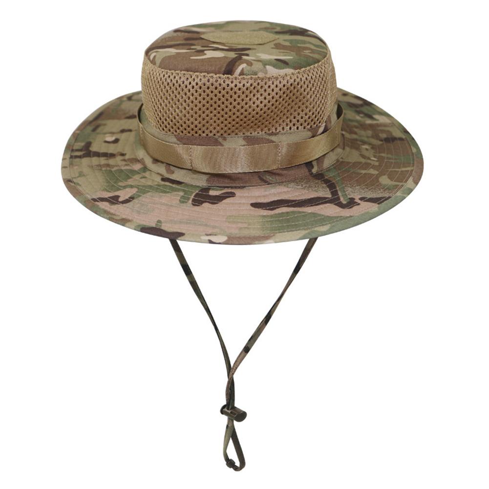 1Pc Vintage Camouflage Boonie Women Men Hat Tactical US Bucket Hats Panama Summer Cap Hunting Hiking Outdoor Camo Sun Caps