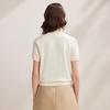 Zhaojun Women's Silk Blend Floral Print Short Sleeve Cardigan