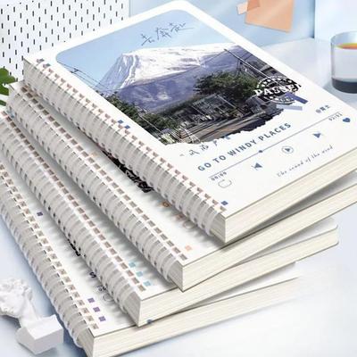 A5 Soft Coil Verdicktes Papier Student Horizontale Linie Weiches Silikon Notizbuch Notizblock Leeres Buch Notizbücher für Studenten Journal