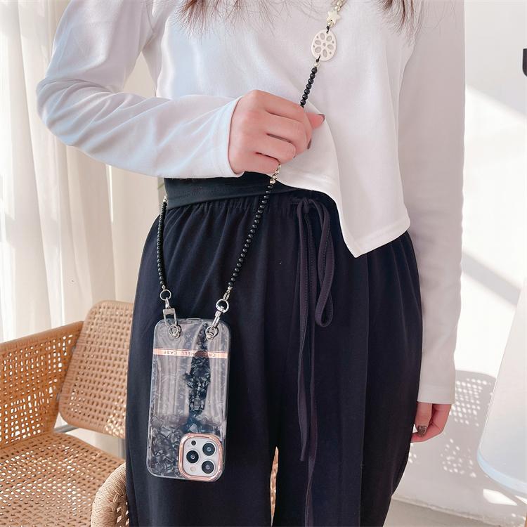 Cute Star Lovely Girl Heart Mobile Phone Case Beads Charm Chain Straps, Crossbody Shoulder Bag Strap Beaded Charms Lanyard