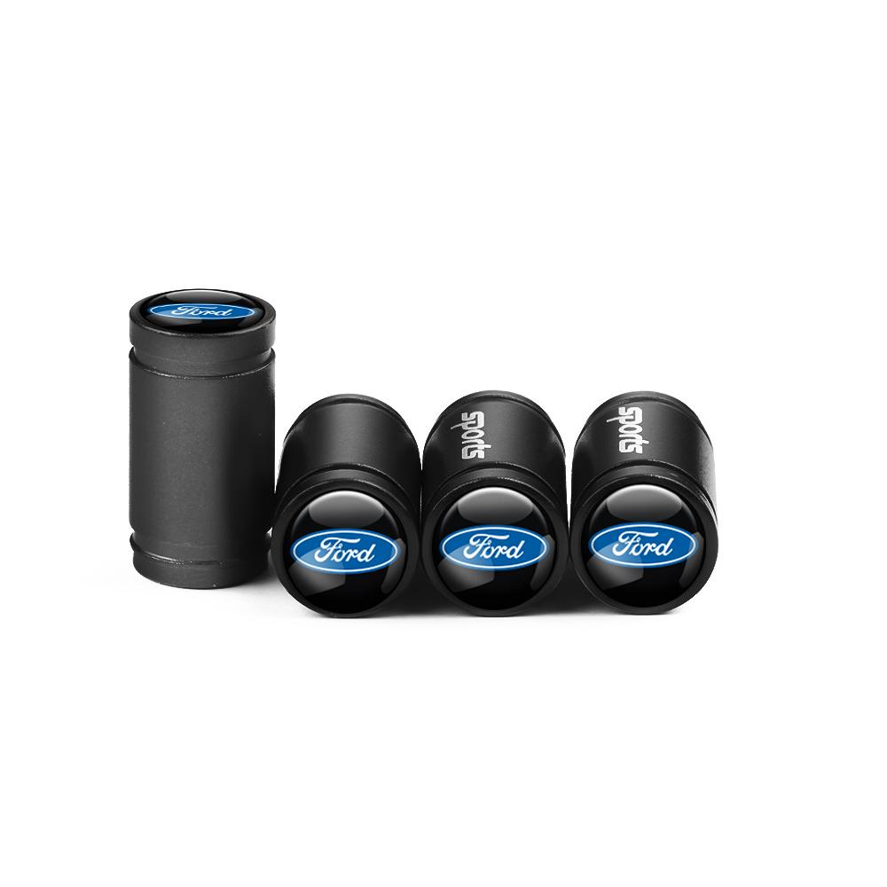 4Pcs Aluminum Alloy Car Wheel Tire Valve Caps Air Tyre Stem Cover Case Plugs Airtight For Ford ST Line Focus X 2 3 Mustang