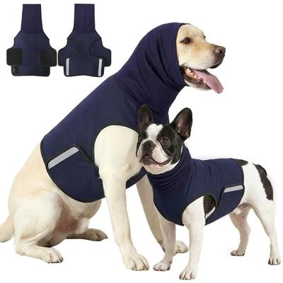 Reflective Dog Calming Coat Noise-proof Pet Soothing Clothes Dog Anxiety Vest for Small Large Dog