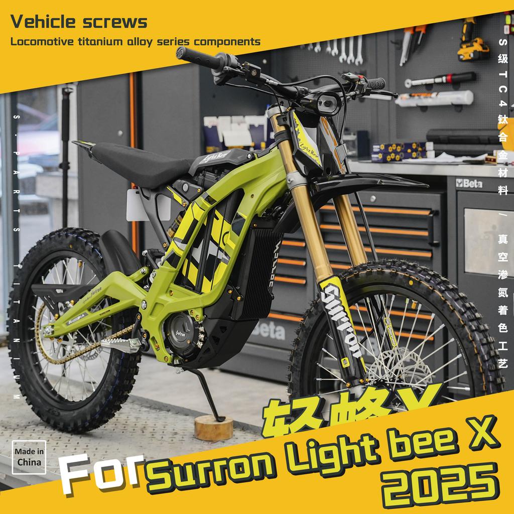Motorcycle Refit For Surron Light Bee X 2025 model titanium alloy Screw Complete vehicle