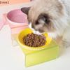 Vassoio per Cibo per Gatti Stile Nordico Ciotola in Ceramica Multicolore Ciotola per Animali Domestici Ciotola per Acqua per Gatti Supporto in Acrilico per Cibo per Gatti Articoli per Animali Domestici