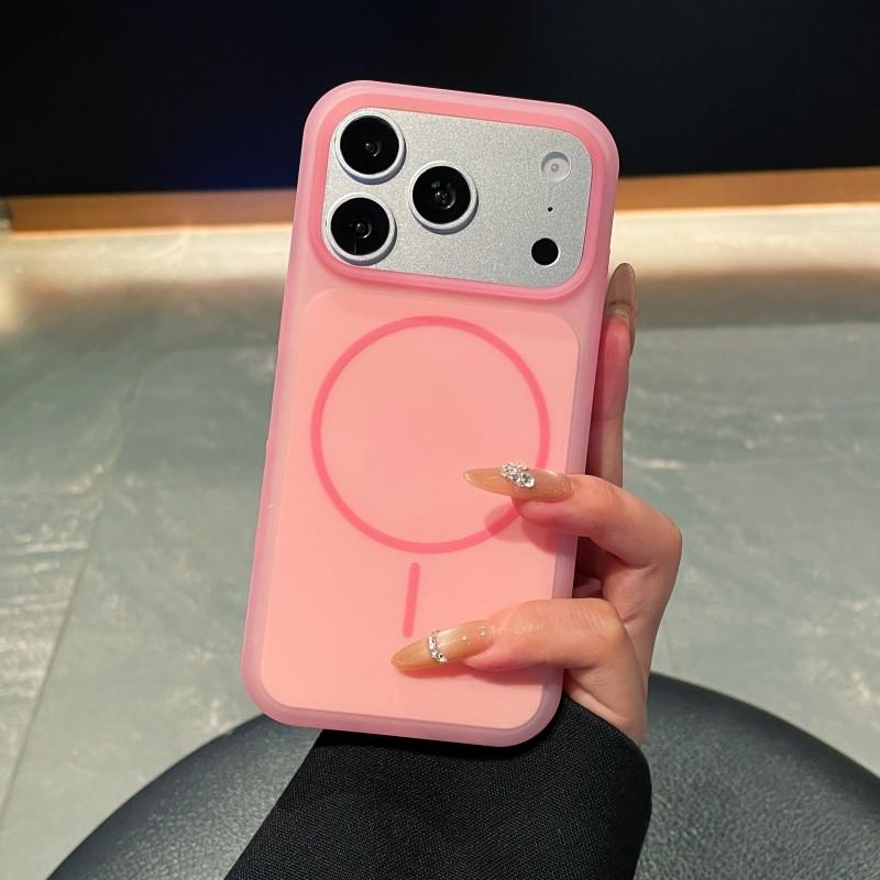 Matte for  Magnetic Case for For Iphone 17 16 1 Pro Max Candy Color Skin Feel Wireless Charging Soft Silicone Cover