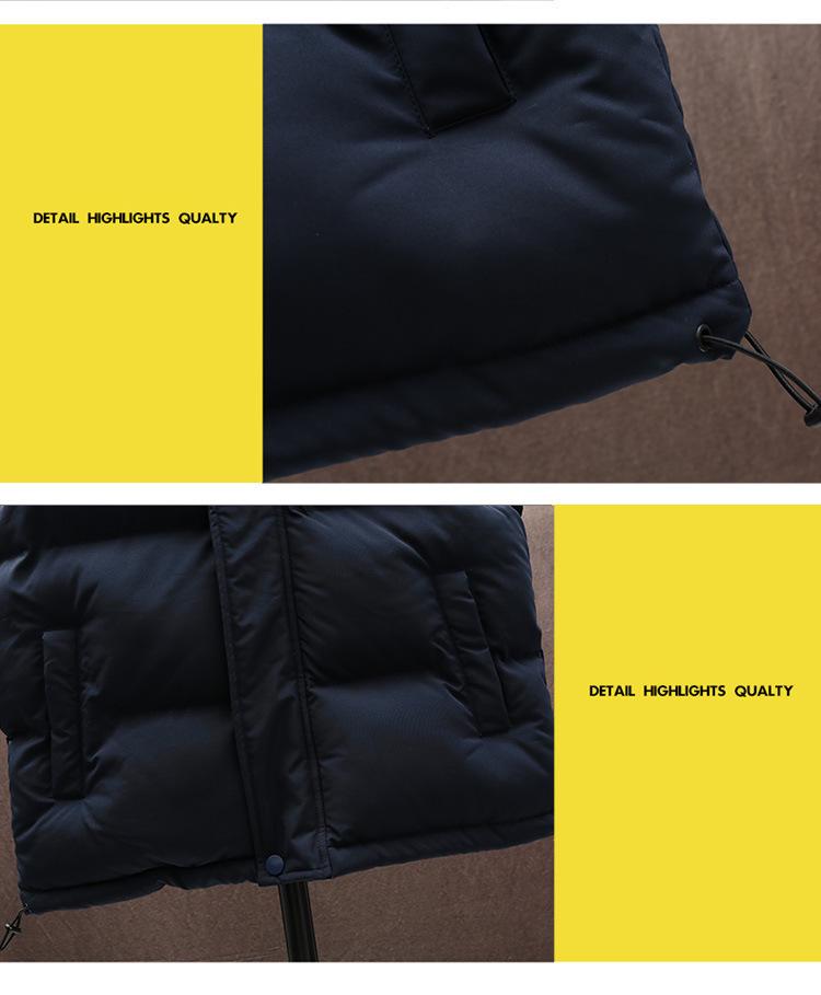 Men's Thickened Down Cotton Vest, Plus Size, Warm Gilet Jacket for Autumn/Winter 2025.