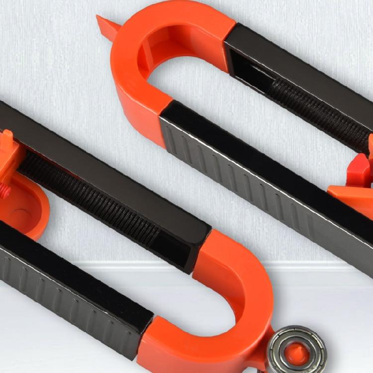 Multifunction Profile Scribing Ruler Movable Carpenter Tool for Floor Laying