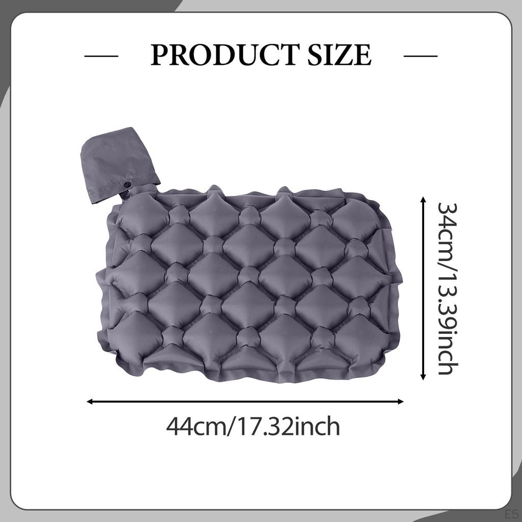 Inflatable Seat Cushion Air Sitting Mat Portable Chair Breathable Pad Waterproof Tear