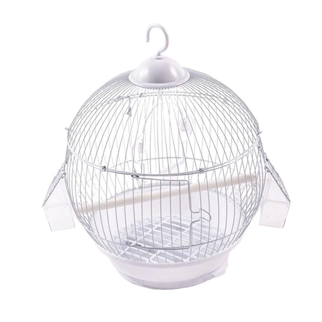 Hanging Cage Indoor Accessories with Food Bowl Dometop Cage Parrot Stand Cage for Budgies Parrot Parakeets Finches Lovebirds