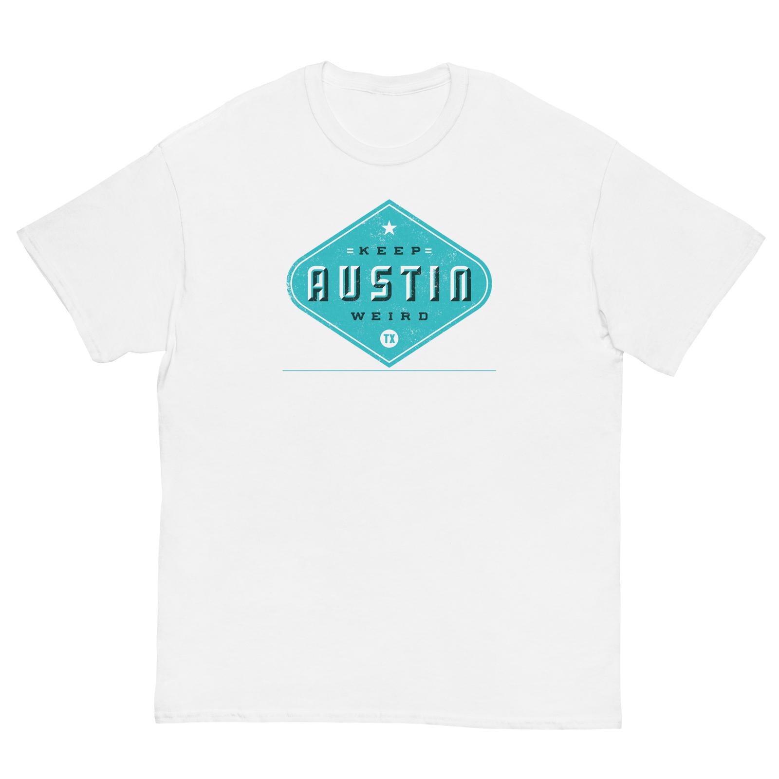 Keep Austin Weird Unisex Classic T-Shirt Mens Womens Tees Top Tee - 5000 XL