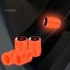 12 tapones universales para válvulas de neumáticos de coche, luminosos, de visibilidad mejorada, instalación sencilla, universales, fluorescentes, para exterior de coche