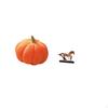 Pumpkin Horse Sculpture Decorative Cushion Figurine Artwork Collectible Ornament for Sofa Living