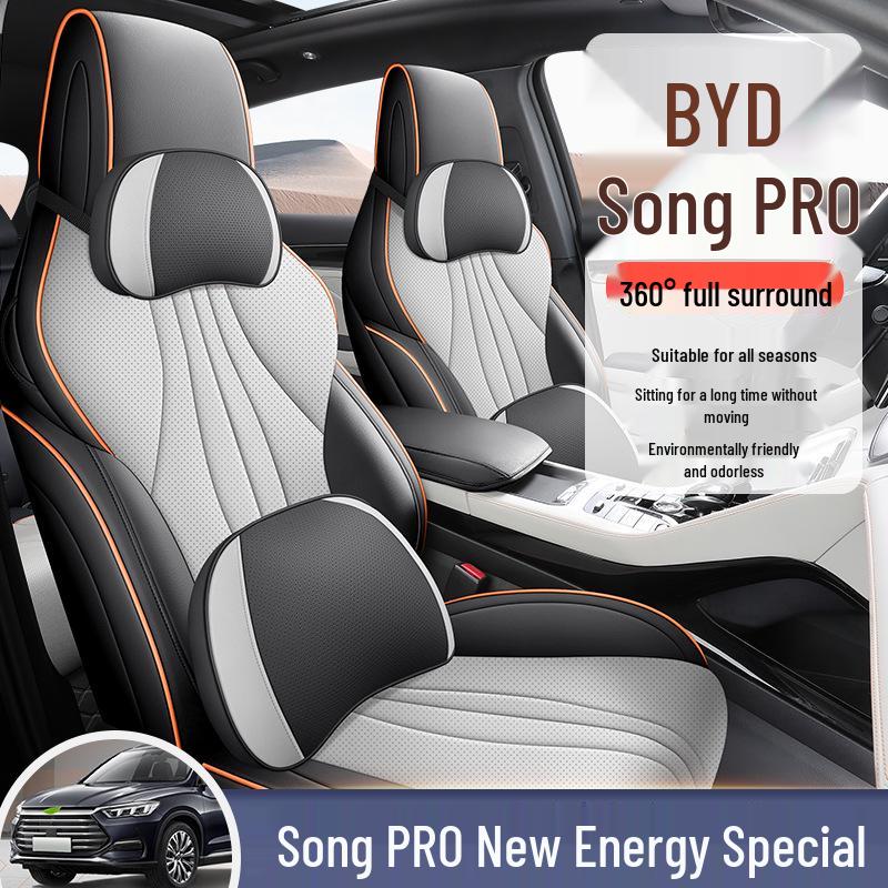 Song PRO Cartoon Leather Car Seat Cushion, Five-Seat Model, All-Season Use