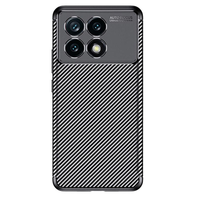 

For Xiaomi Poco F6 Pro 5G/Redmi K70 5G/K70 Pro 5G TPU Case Carbon Fiber Texture Camera Protection Phone Cover A