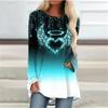 S-5XL Women Autumn and Winter Clothes Casual Long Sleeve Tops Ladies 3D Printed Shirts Loose Tunic T-shirts Pullover Blouses