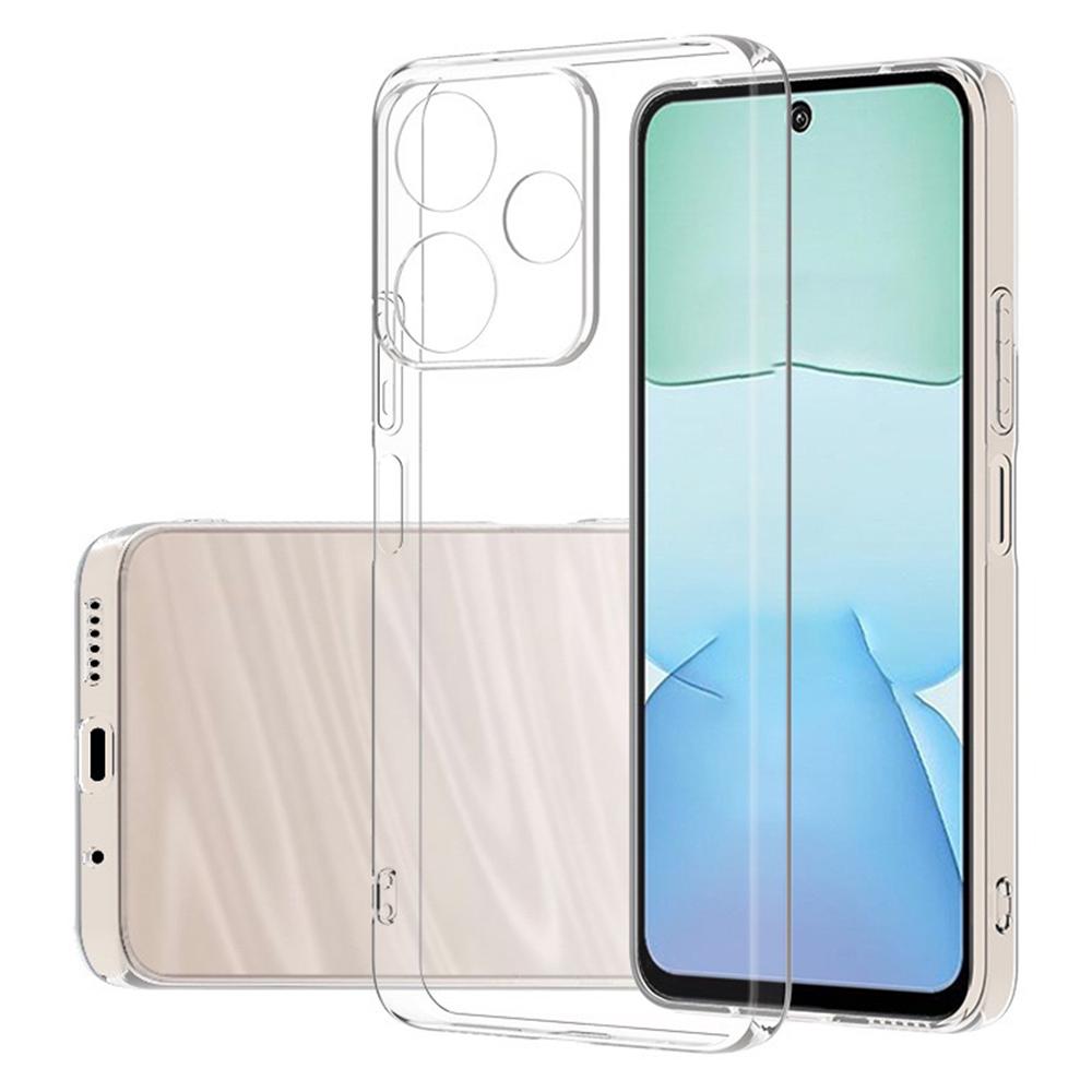 

For Xiaomi Redmi 13x 4G Back Cover Ultra Thin Flexible TPU Clear Phone Case As Shown A