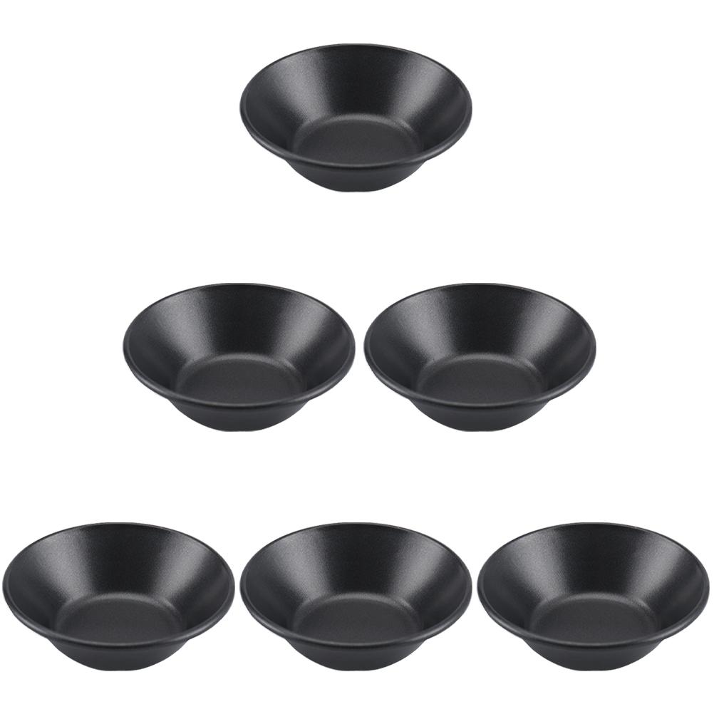 6 Pcs Egg Tart Mold Non-stick Anti-sticking Baking Supplies Easy To Clean Holder Carbon Steel Tools