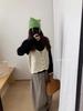 Herbst 2025 Wellenmuster Strickweste: Koreanischer Stil einreihiges Lagen-Tanktop