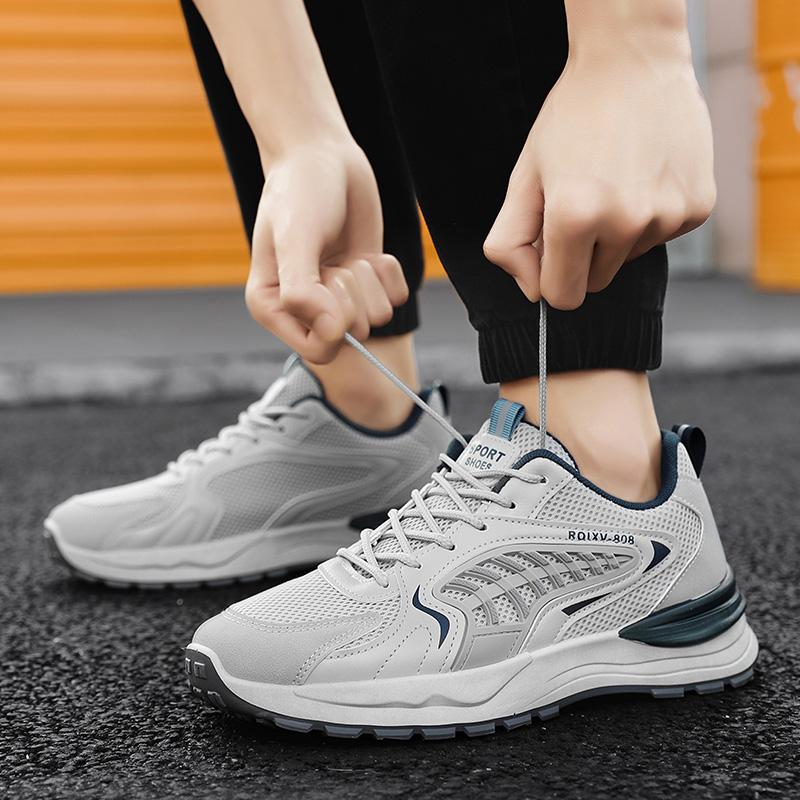 Spring Autumn Shoes Sneakers Lightweight Rebound Anti Slip Durable Running Shoes Comfortable Breathable Hiking Shoes