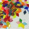 Around 107pcs Soft Acrylic Mosaic Tiles Lozenge Mix Colorful Tiles DIY Mosaic Making for Craft Arts Accessories 97