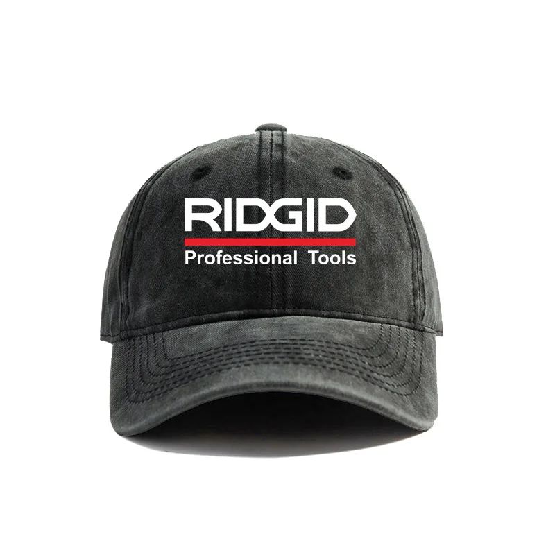 

2025 Бейсболка Ridgid Professional Tools с эффектом потертости Крутая мужская Ретро Уличная Регулируемая Подарок Папина шляпа Защита от солнца