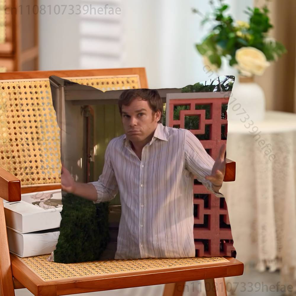 Movie DDexter Morgan Throw Pillow Case For Decoration 30cm 50cm 55cm Square Home Pillowcase Case