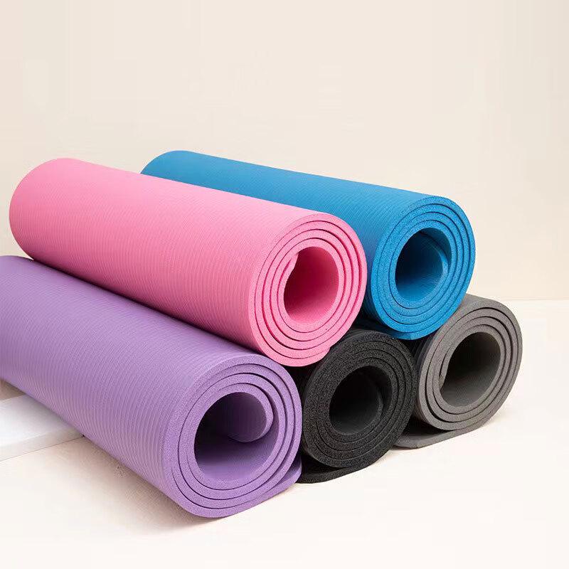 Extra Wide Thick NBR Yoga and Fitness Mat Set