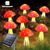 8/12/20 LED Luce Fungo Solare Fatata Giardino Decorazione Esterna Lampada Notturna Impermeabile Cortile Per Decorazione Festa di Natale Matrimonio