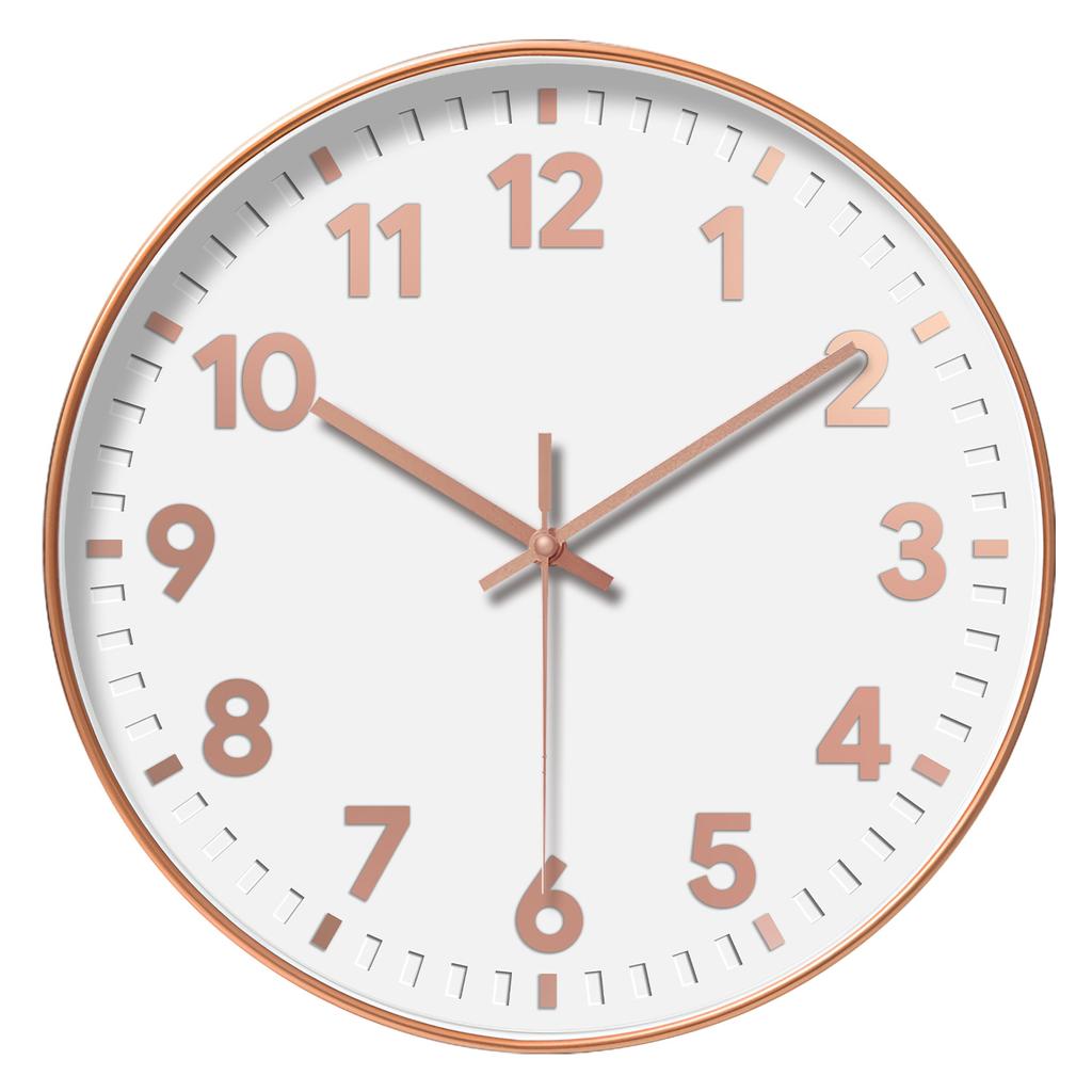 12-inch 30cm Simple Three-dimensional Digital Wall Clock Silent Clock Living Room Home Use