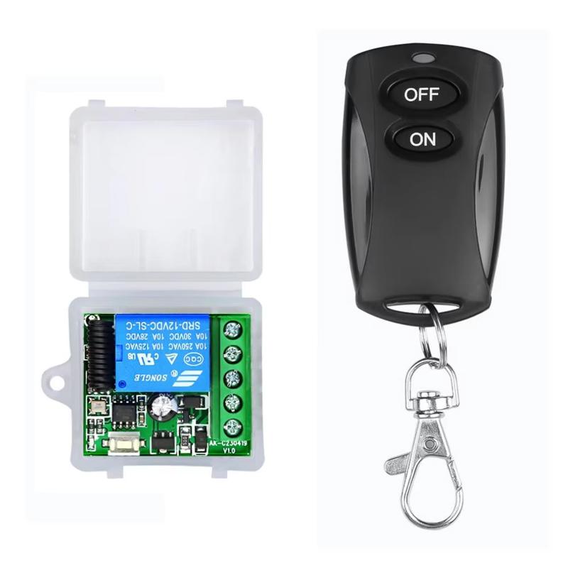 433Mhz Wireless Remote Control Switch DC 12V 1CH relay Receiver Module LED Lamp Controller Transmitter DIY 433Mhz Remote Control