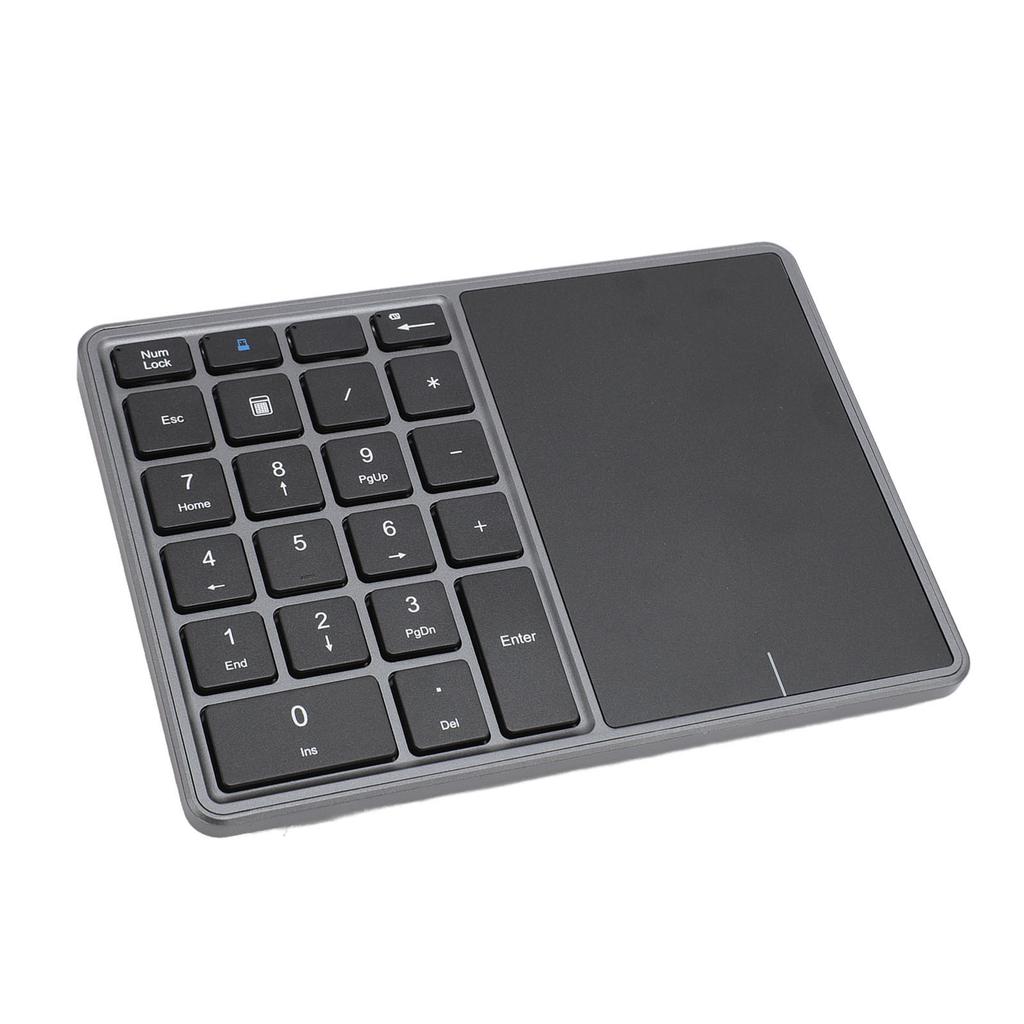 Wireless Numeric Keypad Professional 22 Keys Dual Modes   4.2 2.4G Wireless Number Pad with Touchpad for Laptop Desktop PC