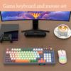 98 Key Layout RAIKU T98 Keyboard RGB Lighting Wired Keyboard New Keyboard Mouse Set  Game