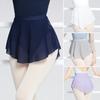 Жіноча балетна спідниця A з розрізом збоку Коротка танцювальна спідниця М'яка сітчаста еластична спідниця для жінки Балетна спідниця-пачка