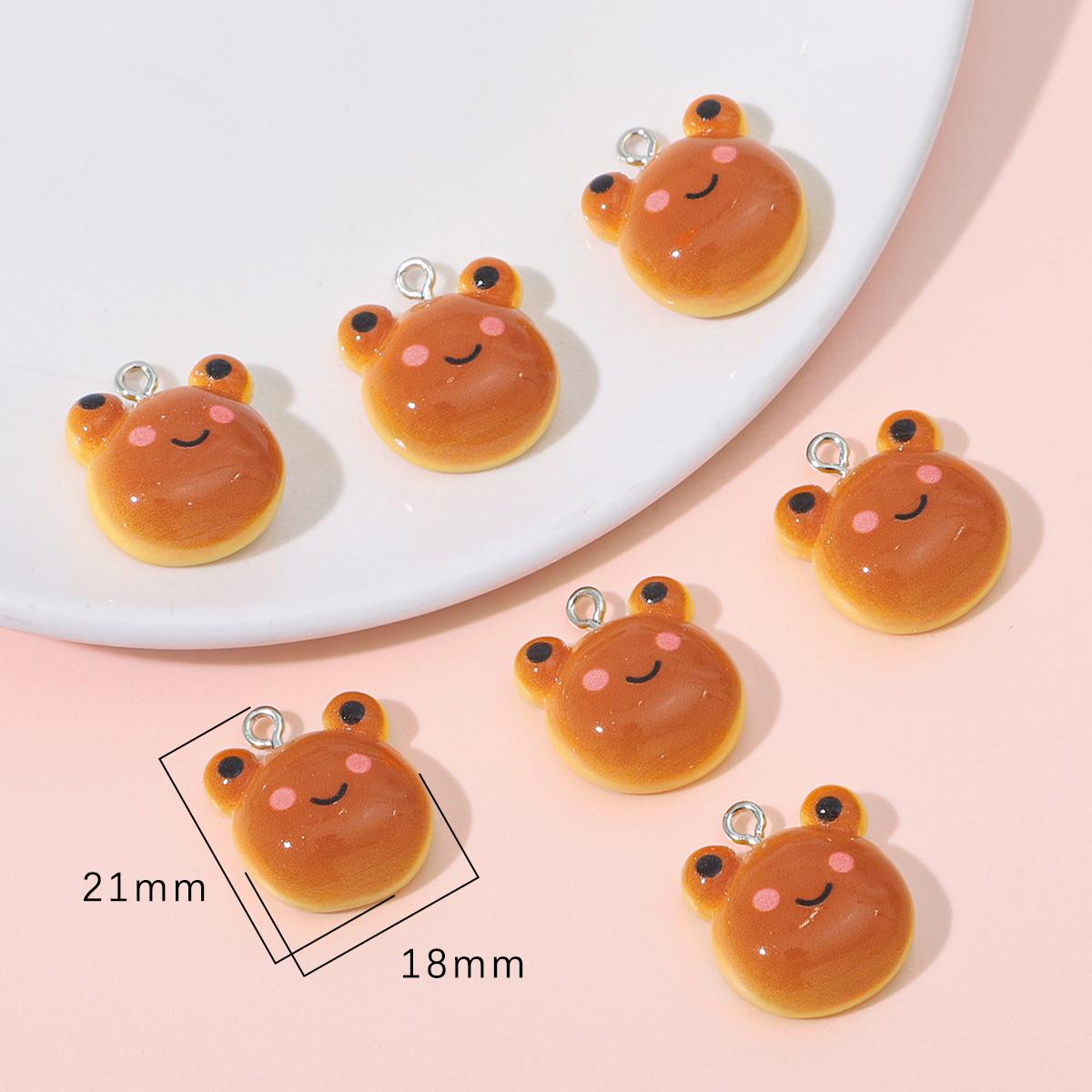 

4шт мультфильм подвески из смолы для изготовления ювелирных изделий DIY браслет брелок аксессуары 18*21mm