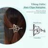 Celtic Knot Silver Hair Clips Vintage-Inspired Hair Claws for Women Symbolic Barrettes for Long Hair Braids