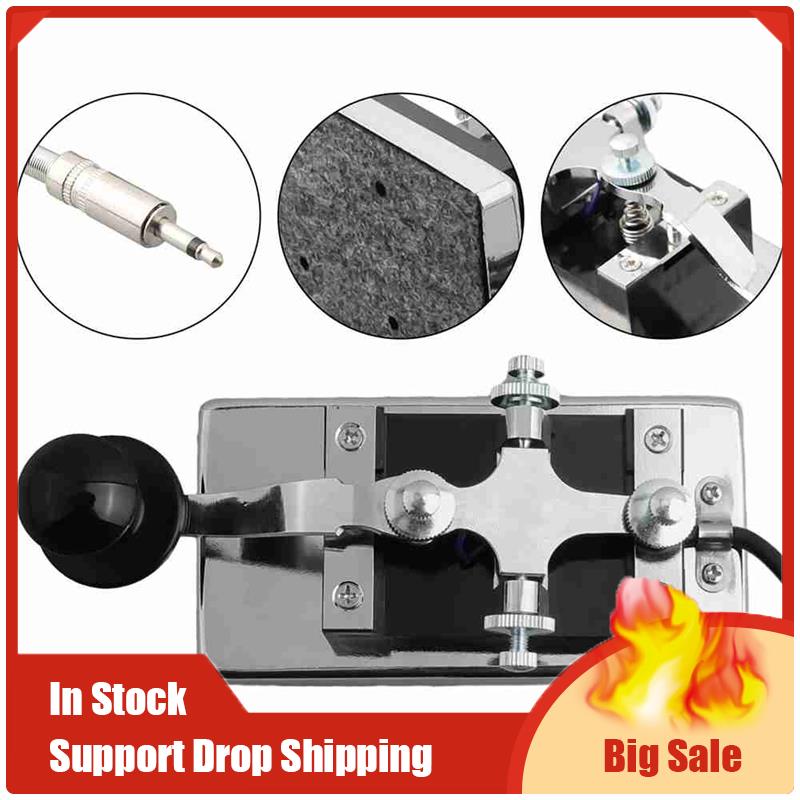 A70U New Morse Wrench Wrench Set 1PC CW Key Manual Morse Key Morse Practice Telegraph Key Workshop (as the picture,NONE)