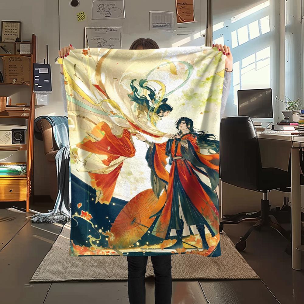 1 Pezzo Coperta in Flanella con Stampa Cartone Animato, Alta Qualità Confortevole per Tutte le Stagioni, Decorazione per la Casa, Calore e Comfort, Perfetta per Regalo di Natale Compleanno