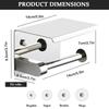 With Phone Holder Paper Towel Stand Wall Mounted Floating Paper Shelf Toilet Paper Holder  Bathroom