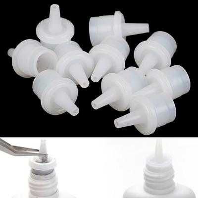 10Pcs Eyelash Glue Replacement Bottle Mouth Head Convenient Extended Glue Tool