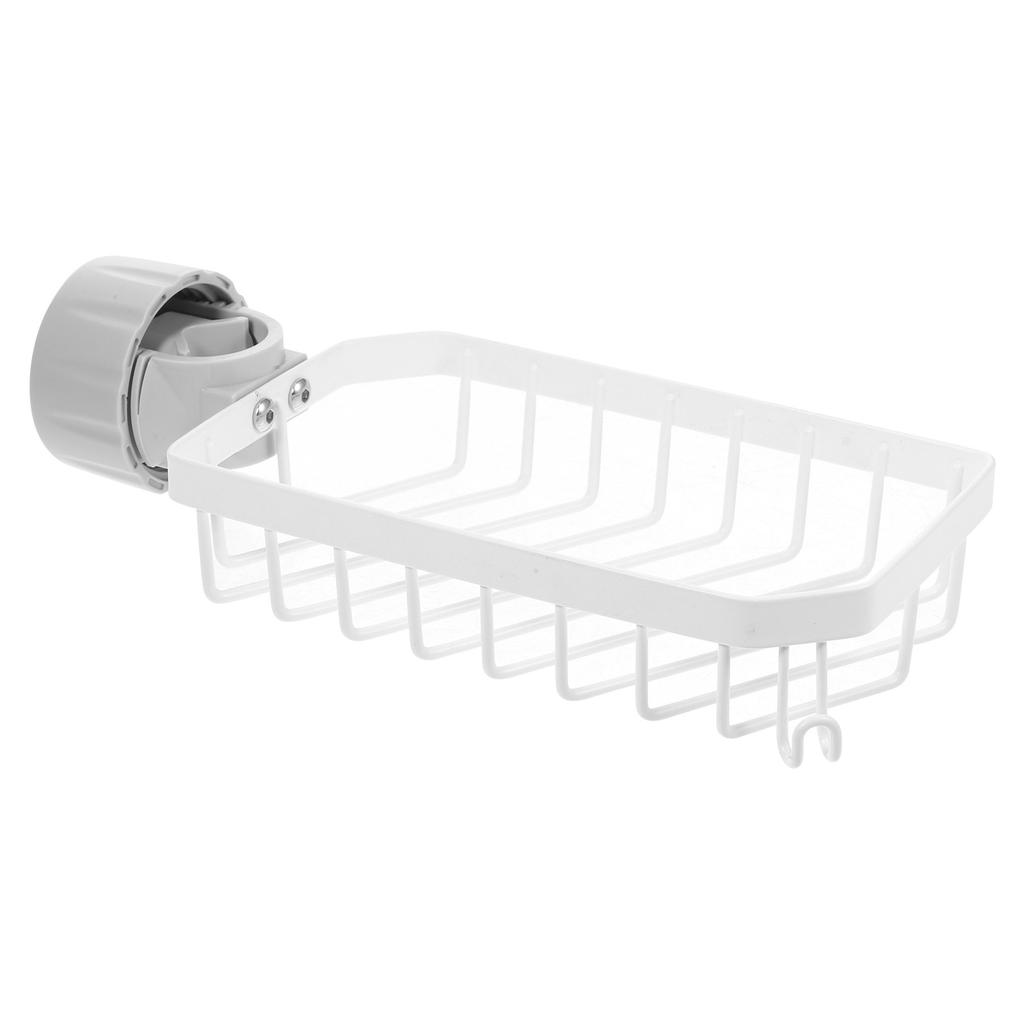 Kitchen Sponge Holder Stainless Steel ABS Multifunction Faucet Rack Sink Organizer Soap Draining Rack for Household Kitchen
