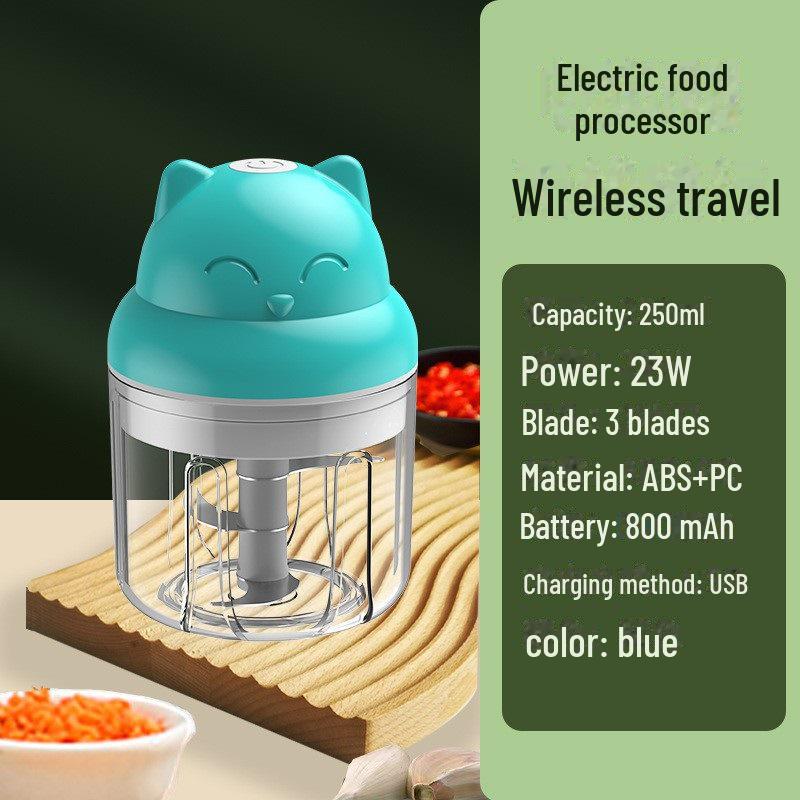Compact Electric Garlic Grinder & Peeler for Kitchen