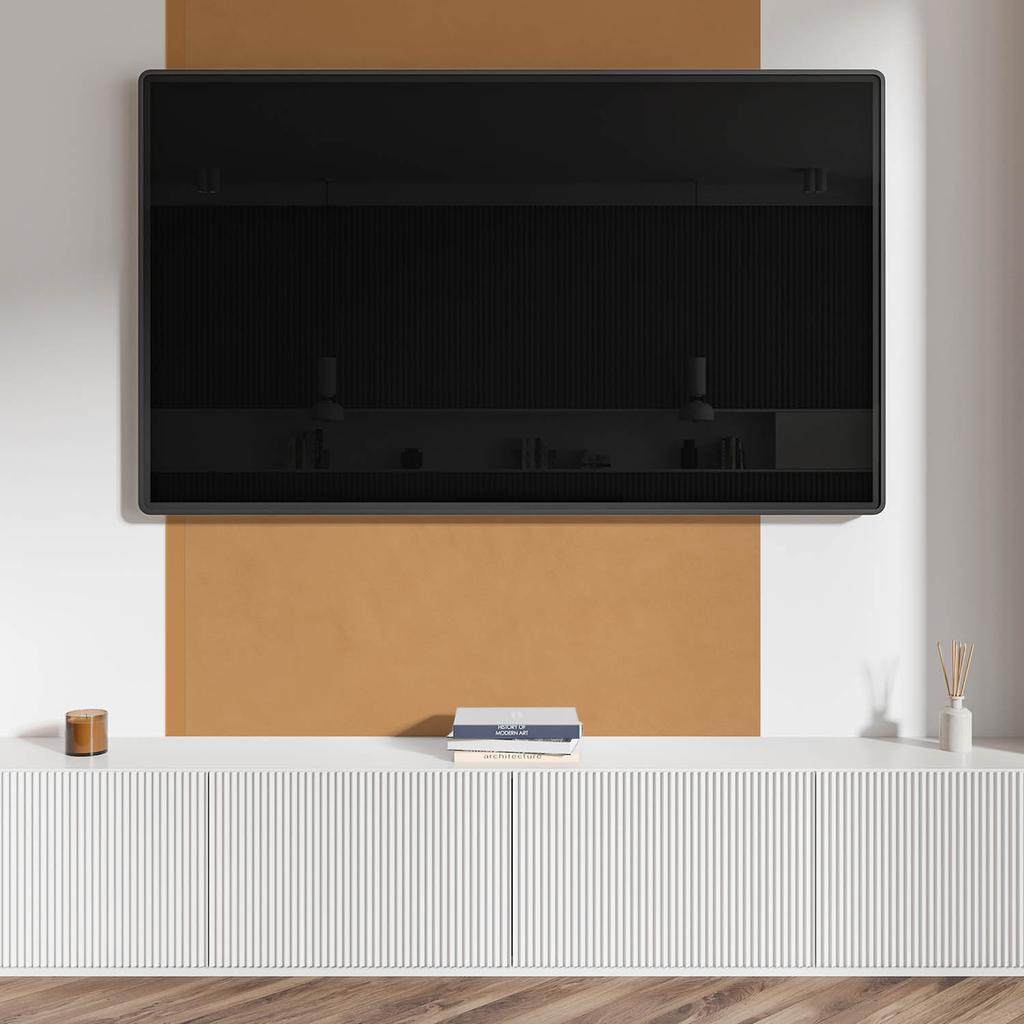 Self-Adhesive Vinyl Panel with Print for Living Room 120X60 Cm Color Orange