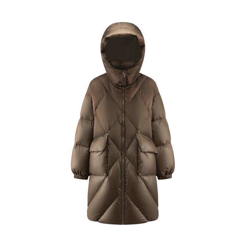 Ailaiyi Women's Long Puffy Down Jacket with Detachable Hood