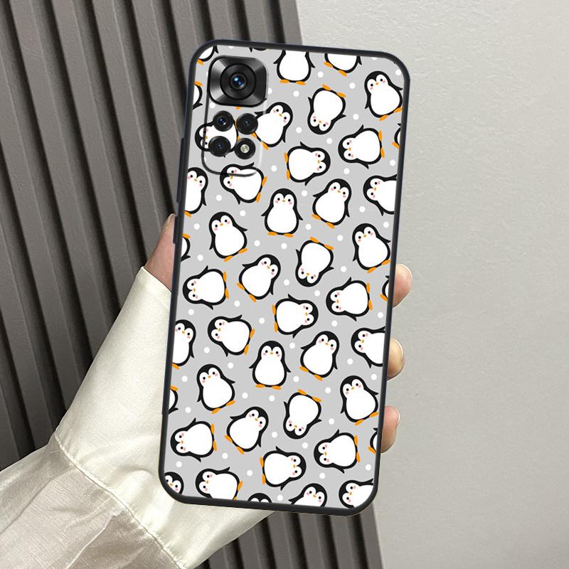Cute Cartoon Penguin Case For Xiaomi Redmi Note 14 Pro 13 12 11 10 15 Pro Plus Redmi 14C 13C 15C 10C 12C 15 Funda
