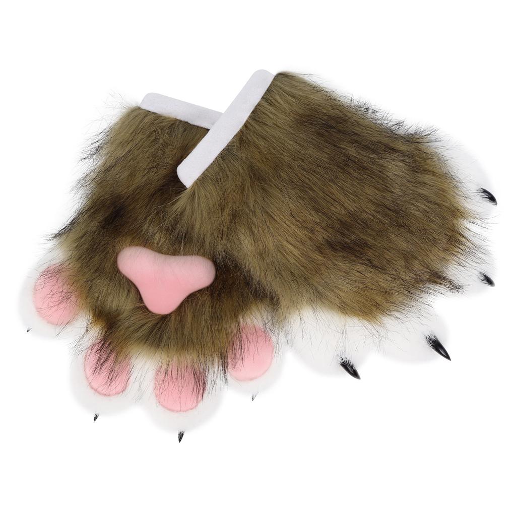 Plush Furry Fursuit Claws Fursuit Performance Cos Comic Show Props Glue Beast Claw Gloves Accessories